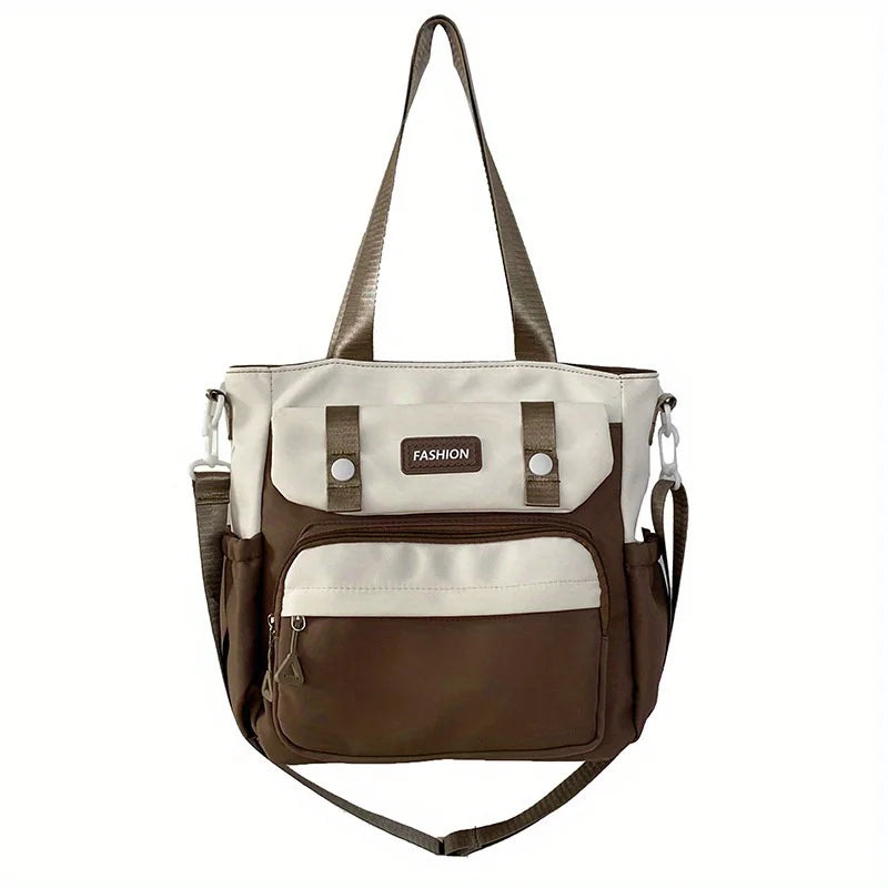 Canvas Tote Bag for Women – Waterproof Shoulder & Crossbody Handbag