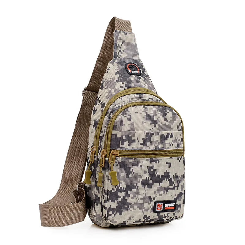 Camo Sling Chest Bag for Men – Outdoor Crossbody Pack
