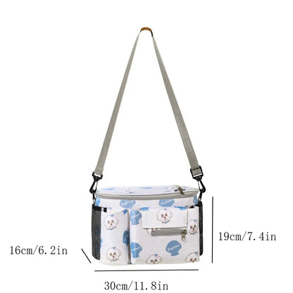 Stroller Organizer Bag with Clear Phone Pocket & Cup Holders