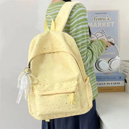 Y2K Star Print Backpack – Large Capacity School & Travel Bag