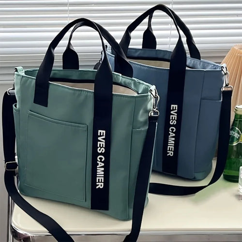Large Capacity Crossbody Tote Bag with Detachable Strap