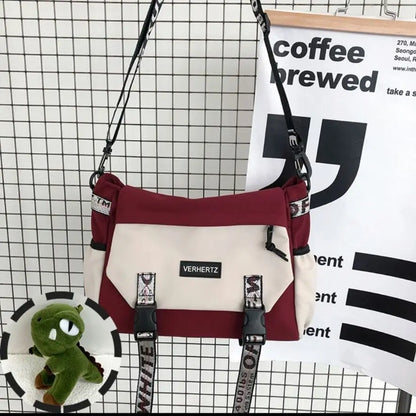 Messenger Bag – Large Capacity Canvas Shoulder Bag for School and Casual Use