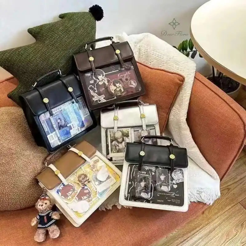 Transparent Ita Backpack – JK Lolita Messenger Crossbody Bag