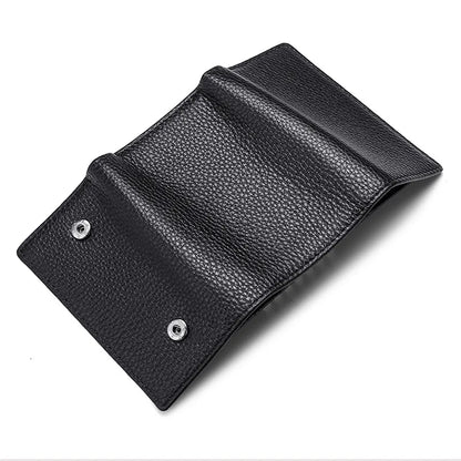Top Layer Cowhine Key Bag Real Leather Ladies Change Storage Multi - Function Buckle