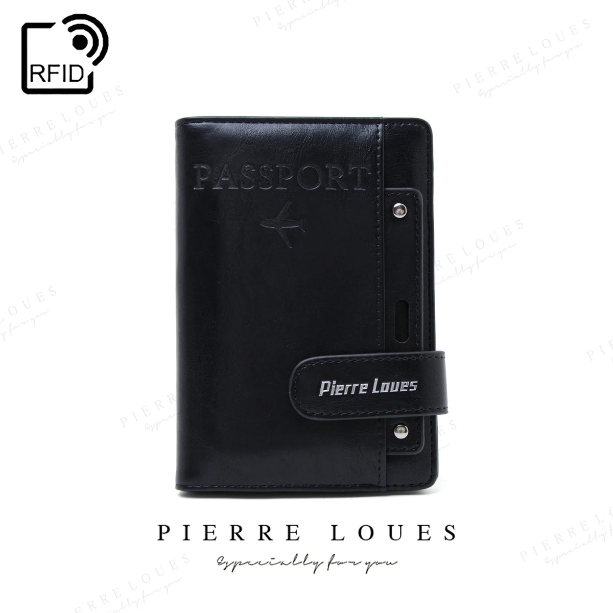 Rfid Passport Bag Pu Multi-Function Sim Card Certificate Ticket Holster Wallet