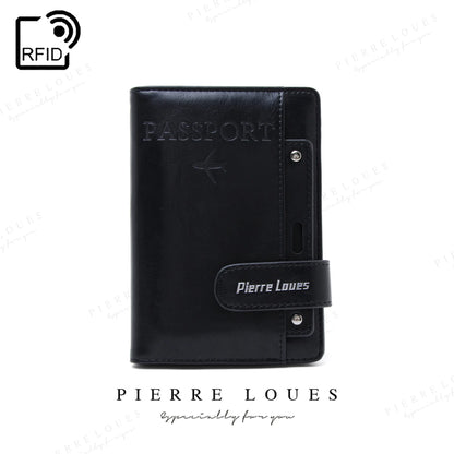 Rfid Passport Bag Pu Multi-Function Sim Card Certificate Ticket Holster Wallet