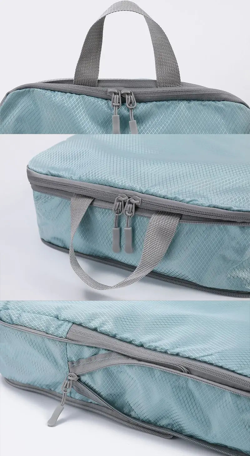 Homefish 4 Pcs Compressible Travel Organizer Bag Vertical Waterproof Multi-Functional Business