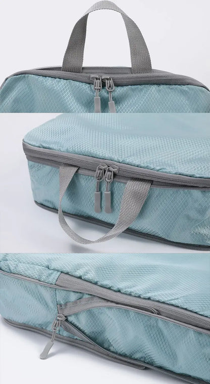 Homefish 4 Pcs Compressible Travel Organizer Bag Vertical Waterproof Multi-Functional Business