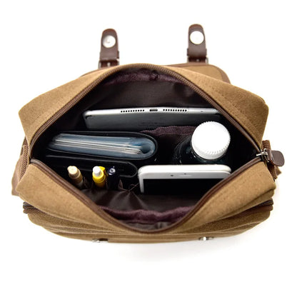 Wear-Resistant Button-Up Crossbody Single-Shoulder Bag