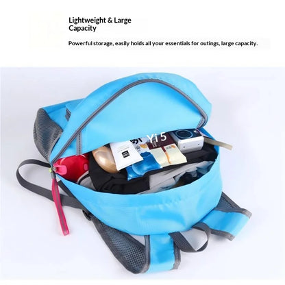 Waterproof Foldable Nylon Backpack Large Capacity Lightweight Portable Outdoor Daypack