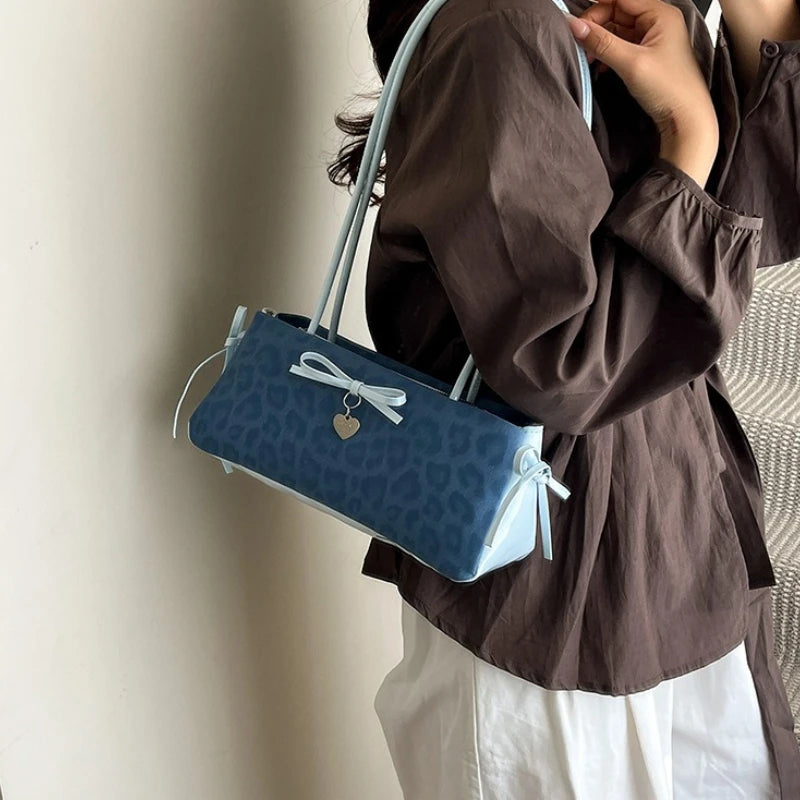 Heart Charm Thin Shoulder Bag Strap Retro Daily Shopping Casual Versatile