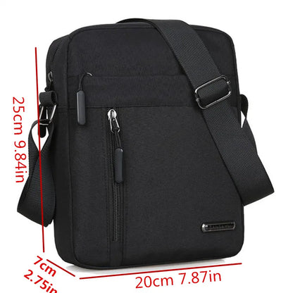 Men's Messenger Bag – Large Capacity Shoulder Bag for Travel & Business