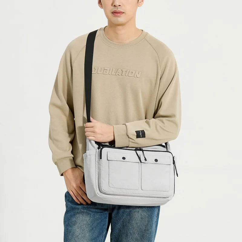 Casual Large-Capacity Crossbody Bag Both Men Women - Waterproof