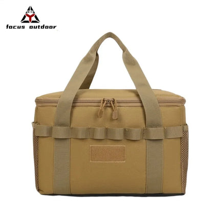 Outdoor Camping Hand-Held Storage Bag Large-Capacity Camouflage Tear-Resistant Oxford Fabric