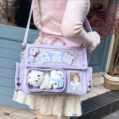 Ita Bag Large Capacity Crossbody with Clear Display Pockets
