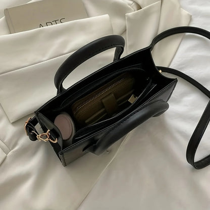 Mini Square Handbag – Minimalist Top Handle Crossbody Shoulder Bag
