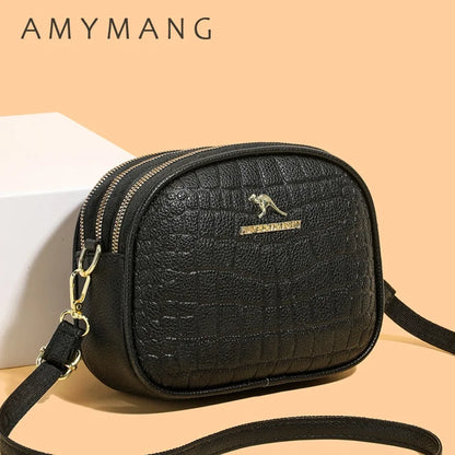 Crocodile PU Leather Women's Crossbody Bag – Light Luxury Shoulder Handbag