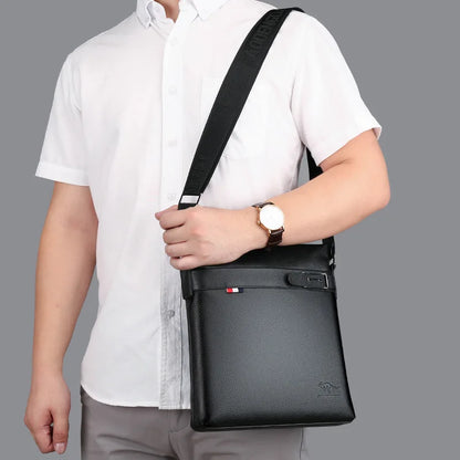 Top-Grain Cowhide Men S Single-Shoulder Crossbody Bag Large Capacity Crossbody Bag