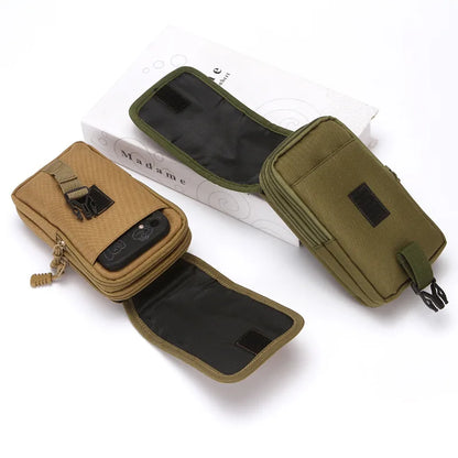 7-Inch Mobile Phone Waist Bag Wear-Resistant Oxford Fabric Belt Waist Bag Waist Hanging Bag Mobile
