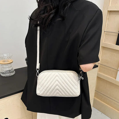 Head Layer Cowhide Women S Rhombus Shoulder Crossbody Bag Large Capacity