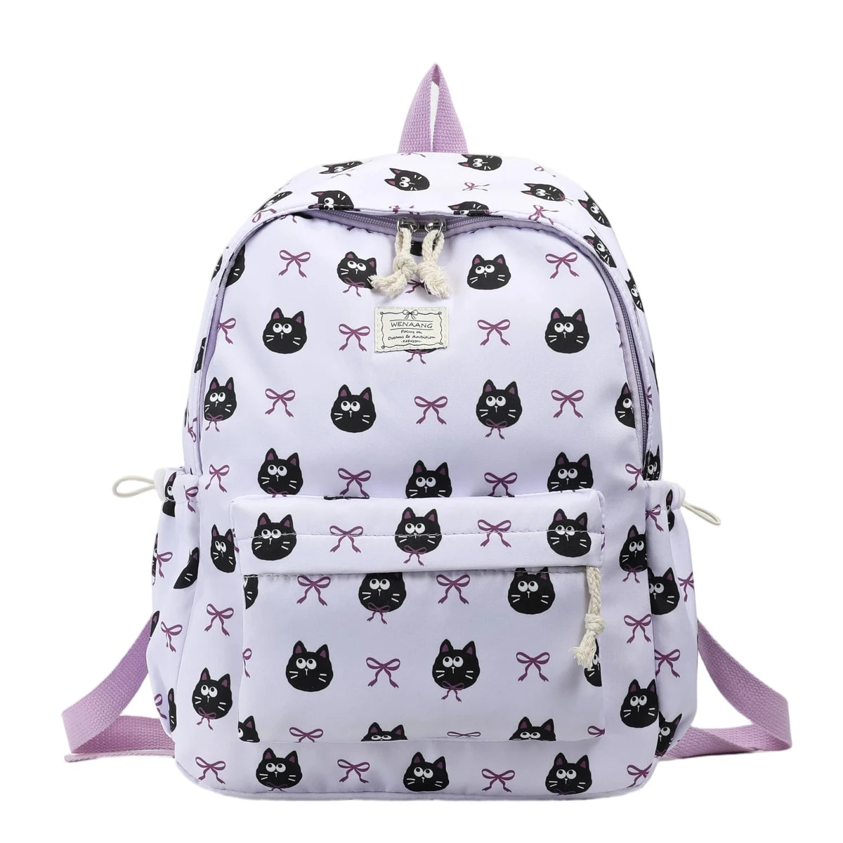 Exquisite Cute Cartoon Animal Printed Backpack Nylon Lightweight Large Capacity Casual Campus