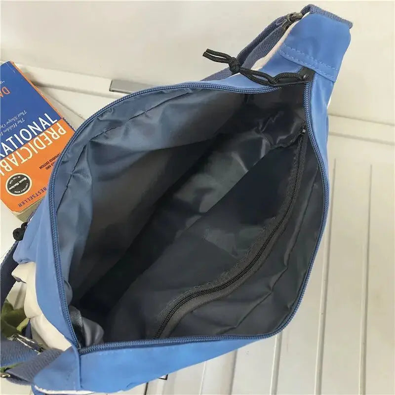 Waterproof Canvas Messenger Bag – Multi-Pocket Crossbody