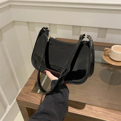 Retro PU Leather Hobo Shoulder Bag – Casual Women's Underarm Purse