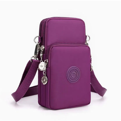 Multi-Pocket Crossbody Phone Bag – Lightweight Sling Purse with Adjustable Strap