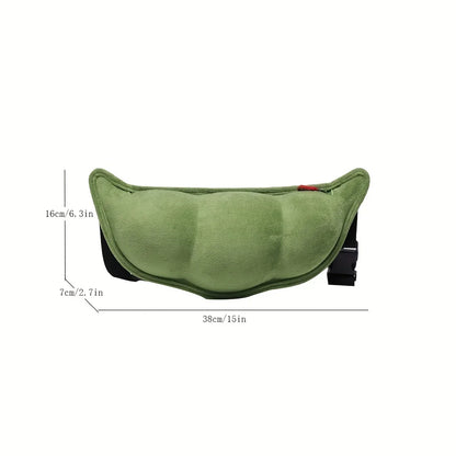 Pea-Shaped Fanny Pack – Cute Novelty Crossbody Bag