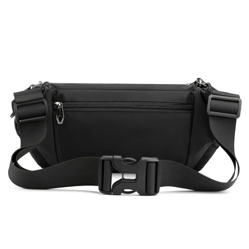 Men S Chest Bag Multi-Function Waist Change Mobile Phone Storage Travel Shoulder Diagonal Cross