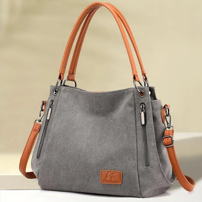 Large Canvas Crossbody Bag for Women