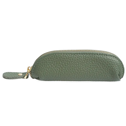 Leather Mini Coin Purse Long Cute Zipper Bag Ladies Cowhine Small
