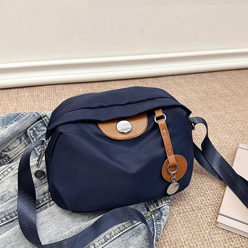 Nylon Crossbody Bag for Women – Large Capacity Waterproof Shoulder Bag