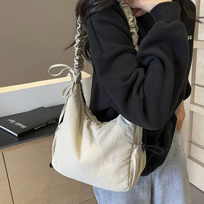 High-Quality Nylon Women S Shoulder Bag Work Style Casual Crossbody Trend Y2k Handbags Travel