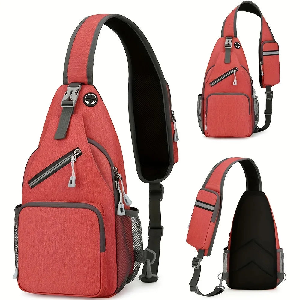 Waterproof Sling Bag for Men & Women – Large Capacity Chest Crossbody Pack