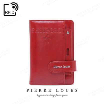 Rfid Passport Bag Pu Multi-Function Sim Card Certificate Ticket Holster Wallet