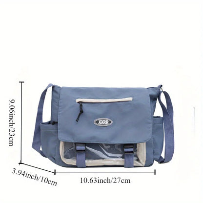 Daily Versatile Large Capacity Class Mailman Shoulder Bag Cute College Style Girl Japanese Campus