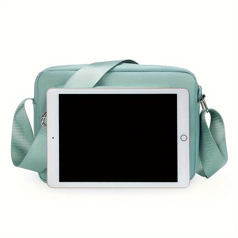 Nylon Crossbody Bag for Women – Lightweight Multi-Pocket Shoulder Bag