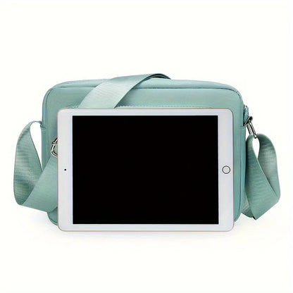 Nylon Crossbody Bag for Women – Lightweight Multi-Pocket Shoulder Bag