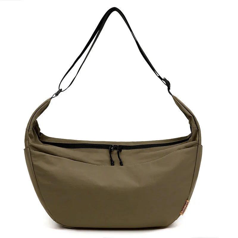 Waterproof Nylon Fabric Simple Dumpling Bag Lightweight Crossbody Bag Casual Large-Capacity