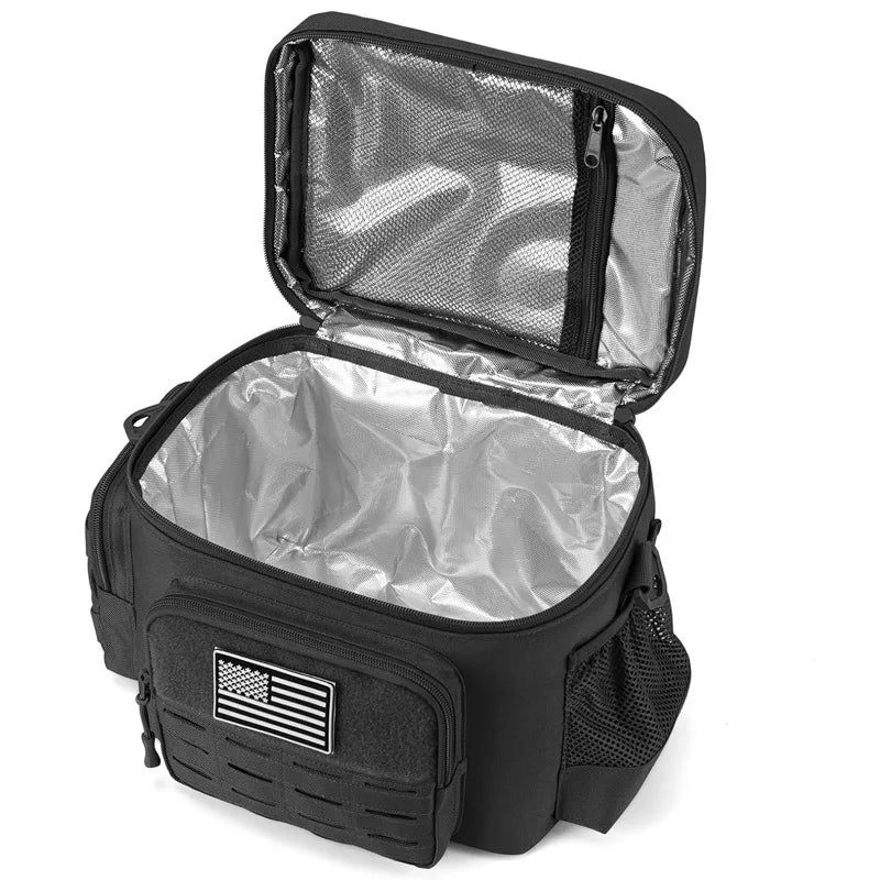 Homefish Tactical Lunch Bag Men Heavy Duty Leakproof Insulated Cooler Outdoor Work Camping Picnic