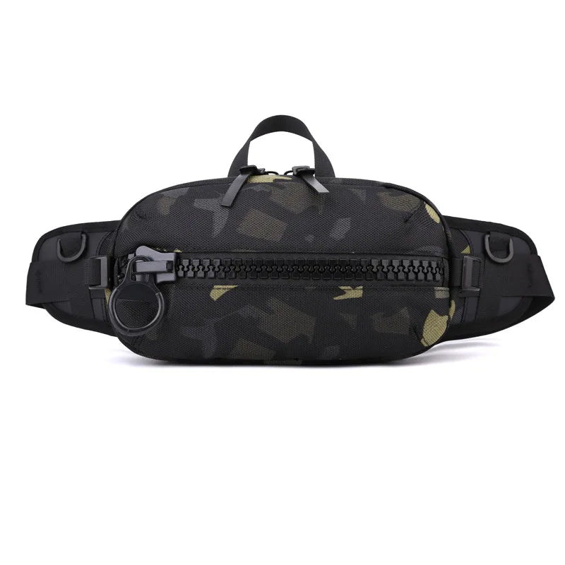 Men S Waist Bag Function Chest Simple Shoulder Large Capacity Diagonal Cross Sports