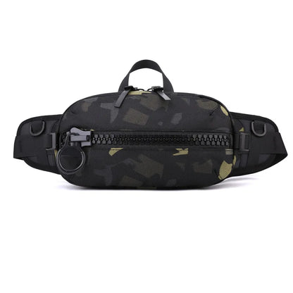Men S Waist Bag Function Chest Simple Shoulder Large Capacity Diagonal Cross Sports