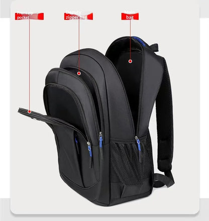 Homefish Men S Backpack Oxford Waterproof Business Computer Bag Leisure Travel School Student
