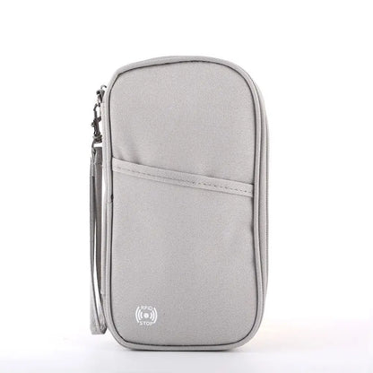 Passport Holder Bag Family Rfid Blocking Wallet Travel Essentials Document Organizer Credit Cards
