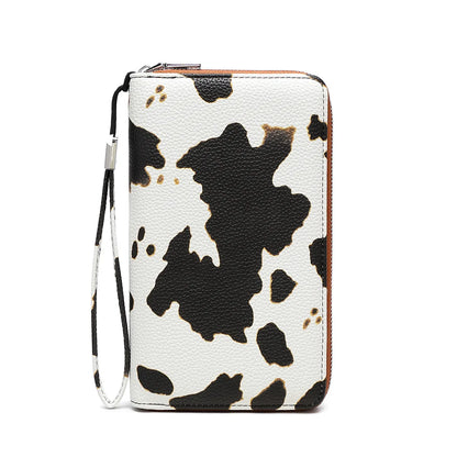 This Rfid Anti-Theft Swiping Women S Wallet Features Large Capacity