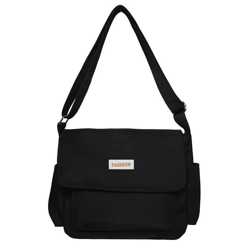 Canvas Crossbody Messenger Bag – Women's Large Capacity Shoulder Bag