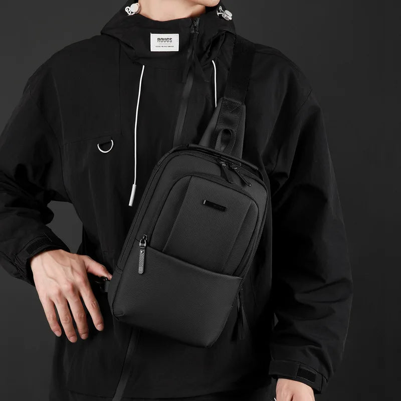 It Is Recommended Use Simple Casual Single-Shoulder Commuting Backpack Made Waterproof Nylon Fabric