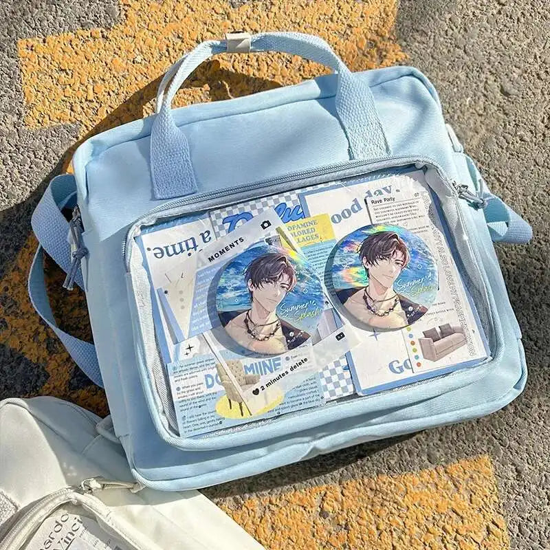 Ita Backpack Transparent Pocket DIY Badge Bag – Y2K