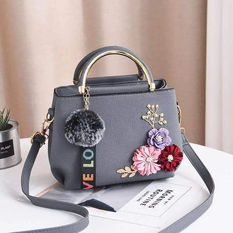 Elegant Mini Crossbody Bag 3d Flower Decor Handbag Women S Shoulder Bag Street Trends Tote Bag Purse